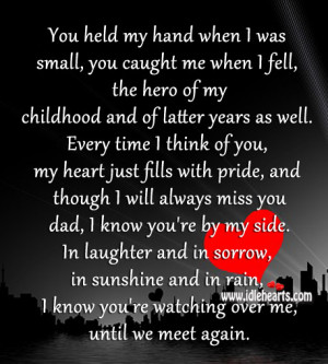 You Held My Hand When I Was Small.., Childhood, Dad, Heart, Miss ...