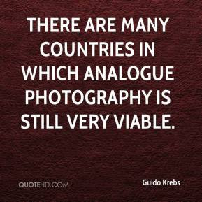 ... are many countries in which analogue photography is still very viable