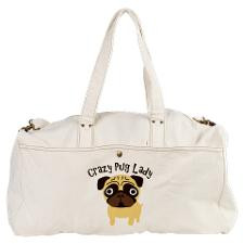 Crazy Pug Lady Duffel Bag for