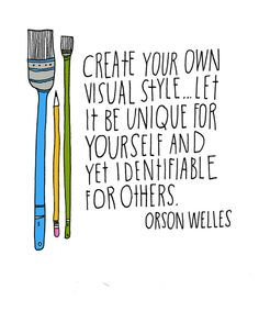 ... Day318' ~ artist Lisa Congdon #art #journal #quote #Orson_Welles More