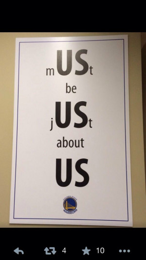 GS Warriors locker room quote