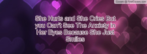 ... can't see the anxiety in her eyes because she just smiles , Pictures