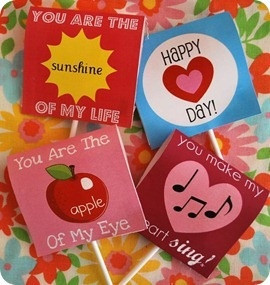 Valentine’s Day Lollipop Printables