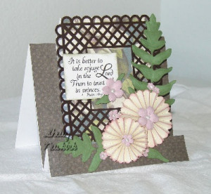 Center Step Card with Bible Quote