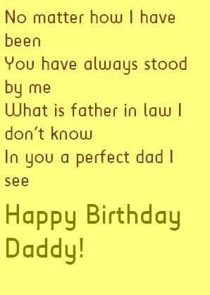 Father in Law Birthday Quotes and Wishes Cards