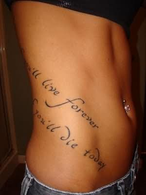 Side Body Girls Tattoo