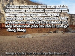 ... Through Cooperation With Foreign Countries - Achievement Quote