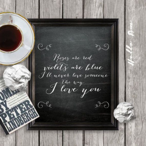 Love quote print printable love quote wall decor framed by HelloAm, $5 ...