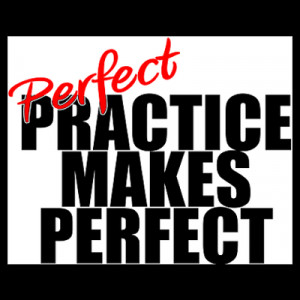 Practice Doesn't make Perfect; Perfect Practice makes Perfect