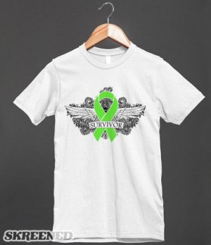 Lymphoma Survivor Wing Tattoo Shirts by http://skreened.com ...