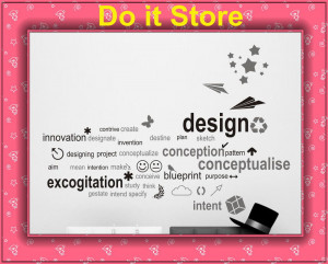 Do it ] Design Fashion Quote wall stickers,words Wall decals,150X105 ...