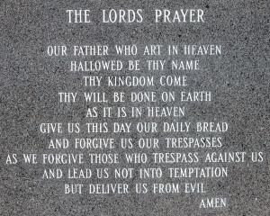 The Lords Prayer, Our Father Who Art In Heaven Hallowed Be Thy Nam Thy ...