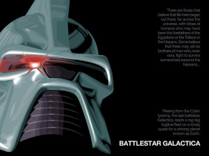 Battlestar Galactica Knight Rider alternative poster