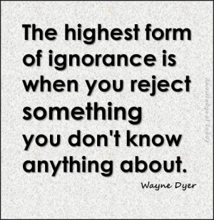 Indeed...nothing is locked tighter than a closed mind!