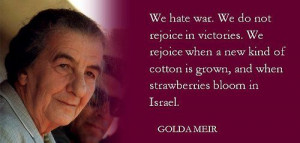 Golda Meir Quote