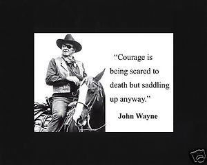 John-Wayne-courage-Famous-Quote-Black-Large-Matted-Photo-Picture