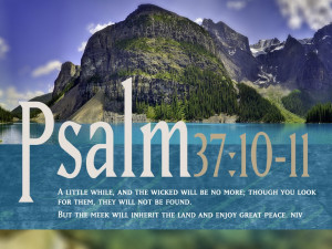 Psalm 37:10-11 – Peace And Prosperity Papel de Parede Imagem