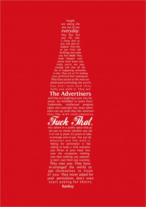 Typographic Anti-Ad Forms ‘Banksy’s Quote’ Into The Shape Of A ...
