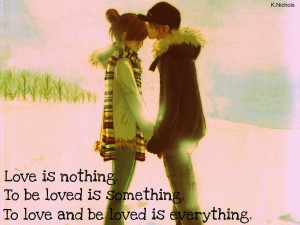 Anime couple love quote by KendalLee