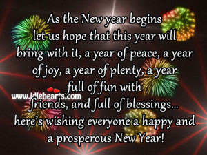 photo wishing everyone a safe prosperous happy new year from the