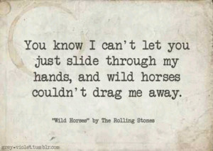 Rolling Stones- Wild Horses