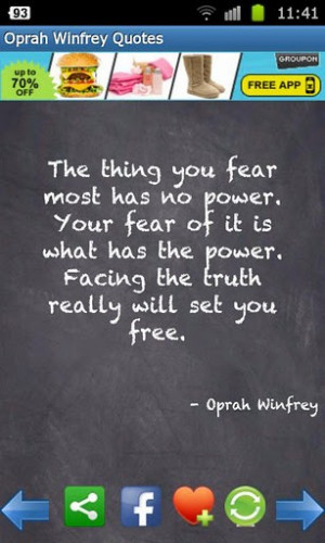 View bigger - x - Oprah Winfrey Quotes for Android screenshot