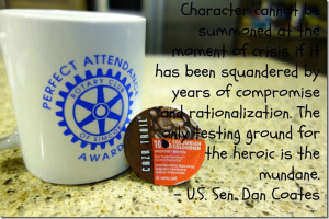 Perfect Attendance Mug with Dan Coates Character Quote and Caza Trail ...