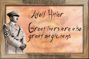 Great Quote line From the Adolf Hitler about liar , quotes about liar