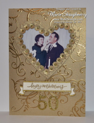 Stamping Inspiration: GOLDEN ANNIVERSARY CARD FOR MY PARENTS...