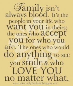 Love and acceptance = family