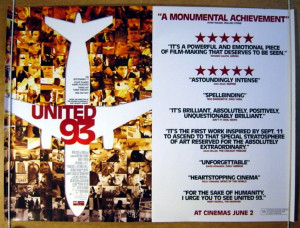 ... » United 93 (Quotes Design) - Original Cinema Quad Film Poster From