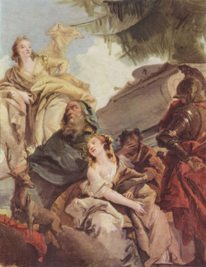 ... forced! [ Sacrifice of Iphigenia by Giovanni Battista Tiepolo, 1700s