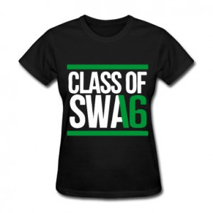 CLASS OF SWAG (2016) Green with bands Women's T-Shirts