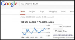 want to convert 100 USD (American dollar) to EUR (Europe currency ...