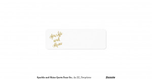 sparkle_and_shine_quote_faux_gold_foil_sparkly_label ...