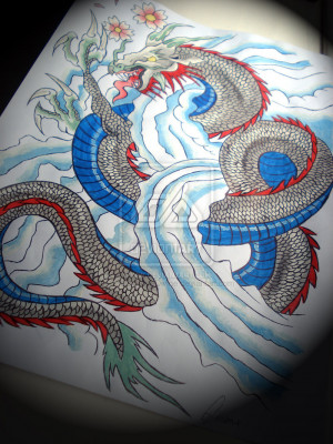 First chinese dragon tattoo by BeautyLoveDivine