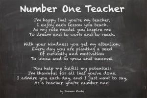 Teacher Appreciation Quotes Poems ~ 5 Teacher Appreciation Poems ...