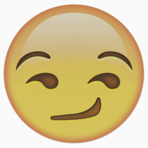 Smirking Face Emoji Stickers