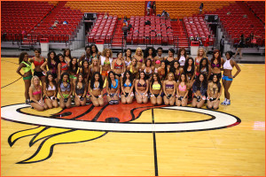 tryouts for 2012-13 Heat dancers