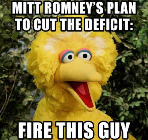 Picture of Big Bird with text 