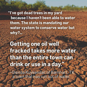 Barnhart, Texas has run completely out of water. But the oil industry ...