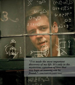 ... any logic or reasons can be found.” - John Nash (A Beautiful Mind