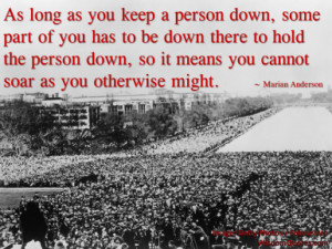 Marian Anderson Quote - © Jone Johnson Lewis, adapted from an image ...