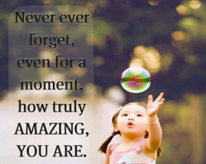 you ARE amazing