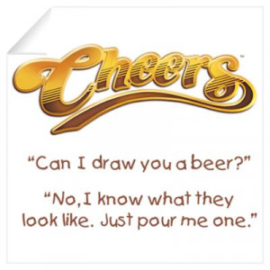 Cheers Norm Beer Quote Wall Art Wall Decal