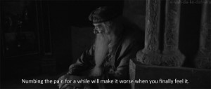 gif harry potter quote pain subtitles dumbledore numb