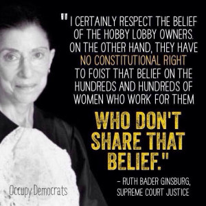 Justice Ginsburg hit the nail on the head.