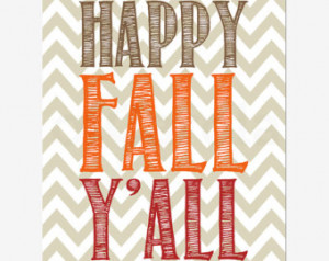 Happy Fall Y'all Quote File Wal l Art PRINT YOURSELF, INSTANT Download ...