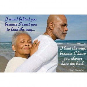 This is what love and marriage should be about. Stability & longevity.