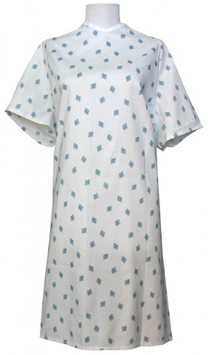 back snap hospital gown medical gown sku u5011 quantity discount